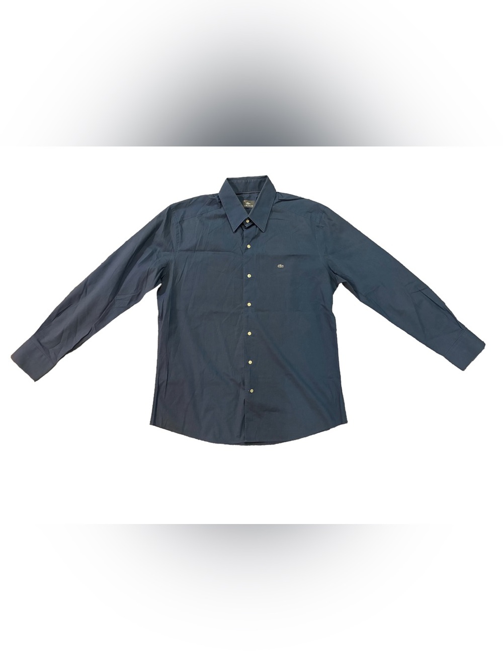 Lacoste Men’s Long Sleeve Cotton Button-Front Shirt | Size Large